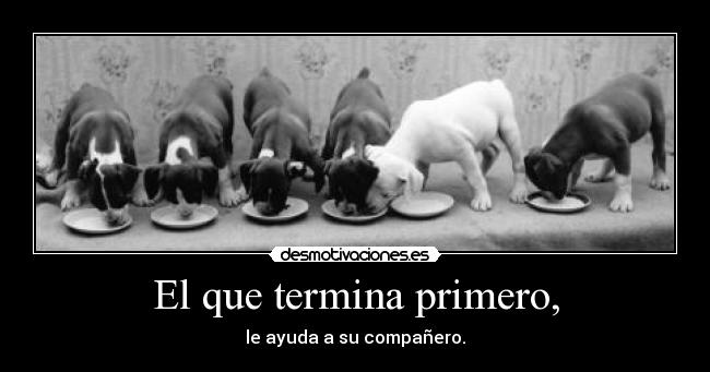 El que termina primero, -