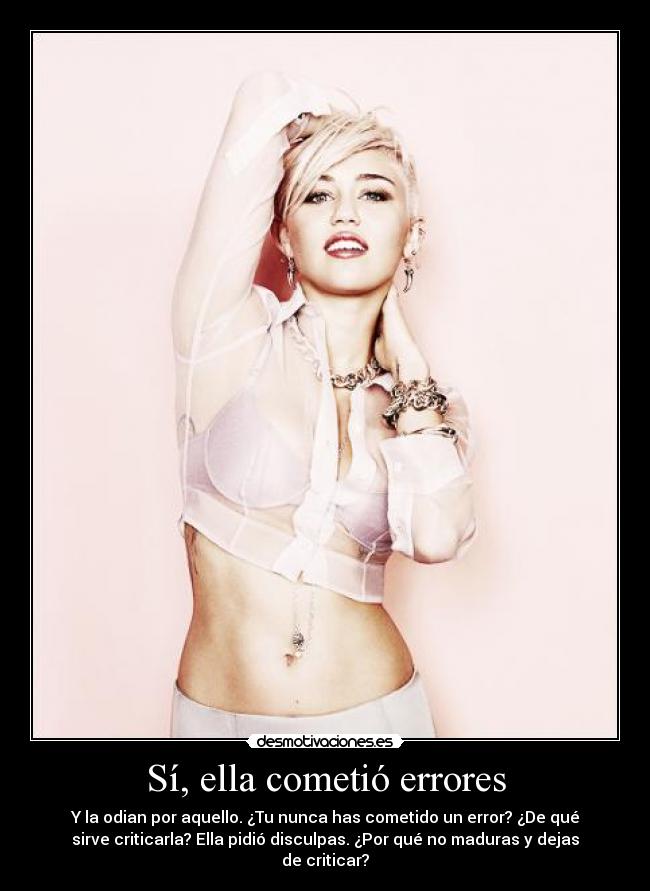 Sí, ella cometió errores - 