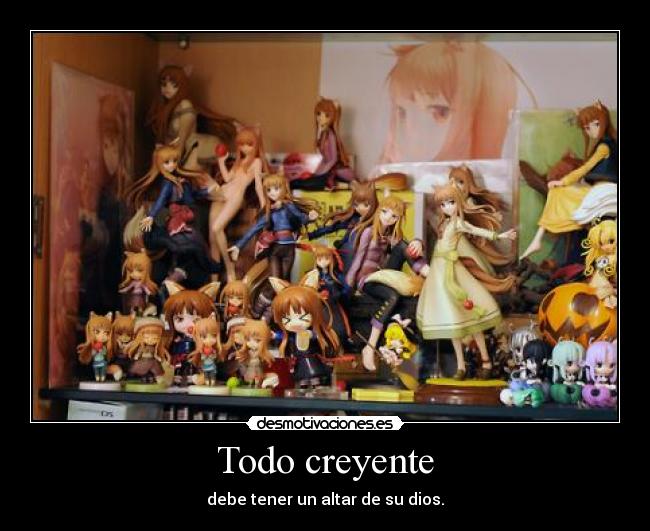 Todo creyente - debe tener un altar de su dios.