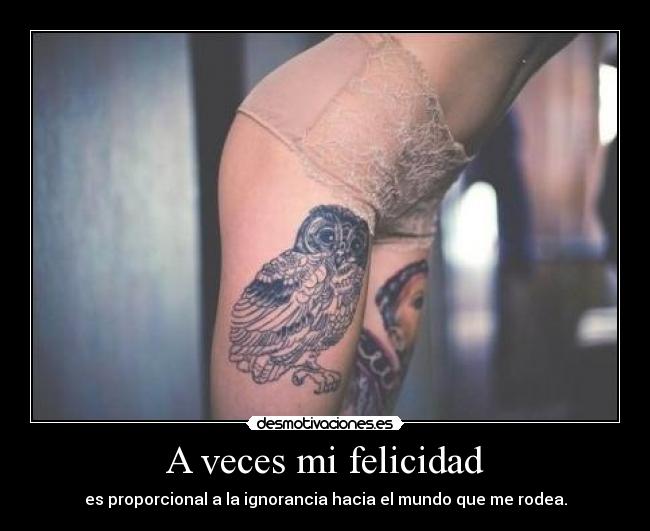 A veces mi felicidad -