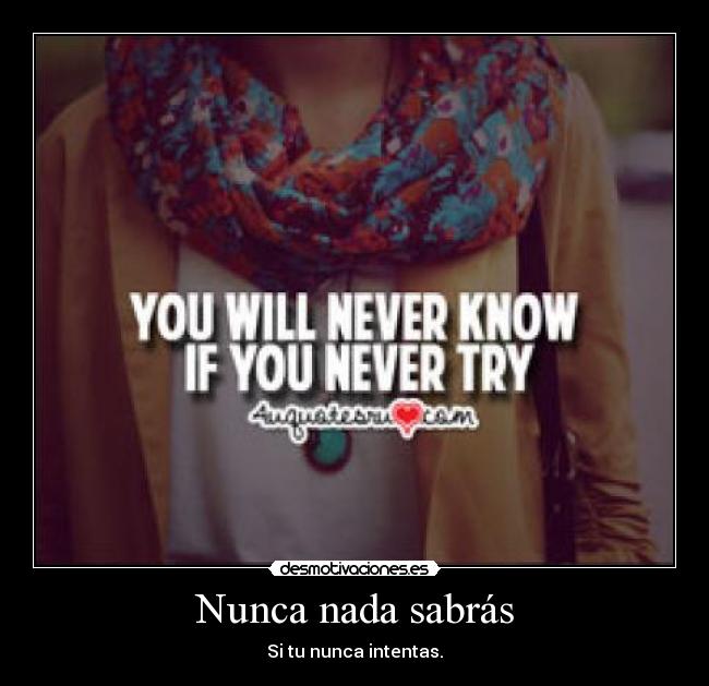 Nunca nada sabrás -