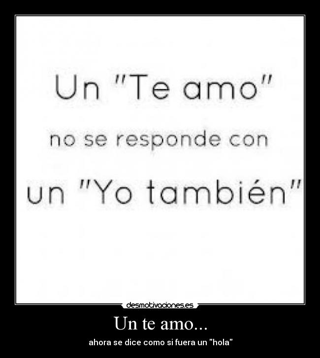 Un te amo... - 