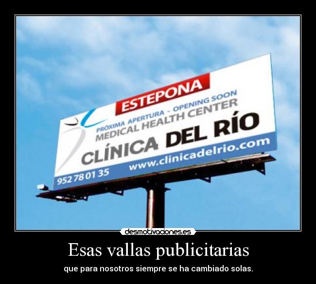 Esas vallas publicitarias - 