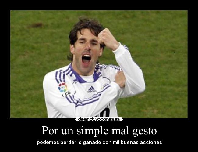 Por un simple mal gesto - 
