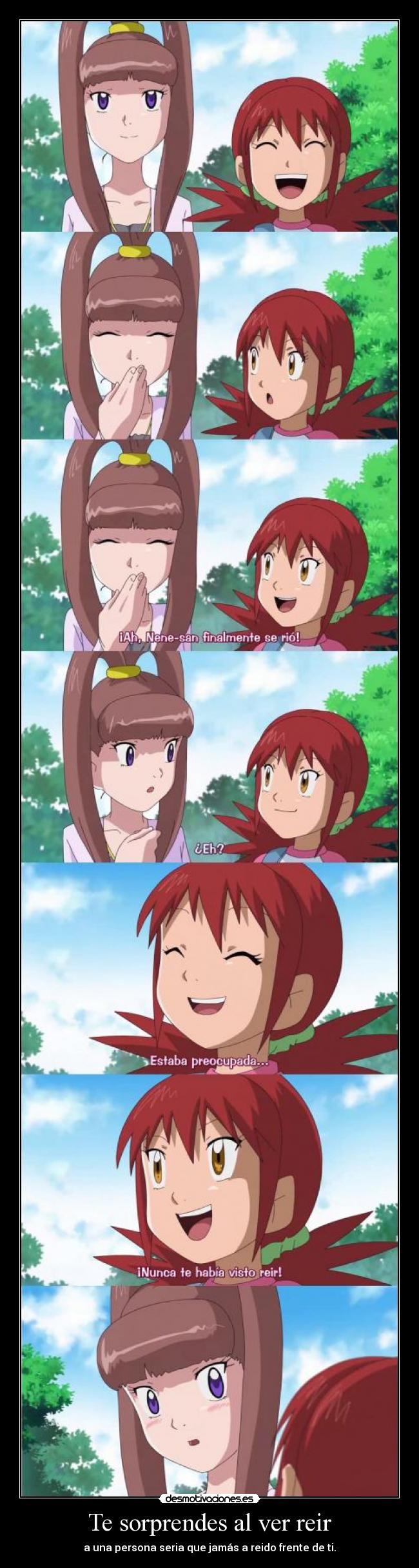 Te sorprendes al ver reir - 