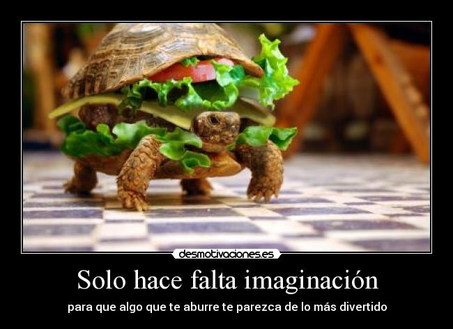 Solo hace falta imaginación -