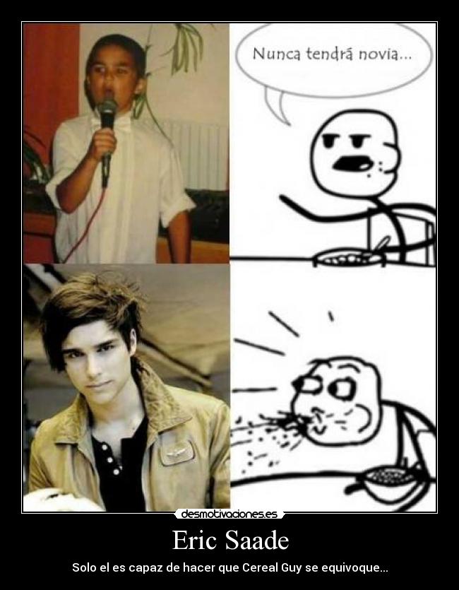 Eric Saade - Solo el es capaz de hacer que Cereal Guy se equivoque...