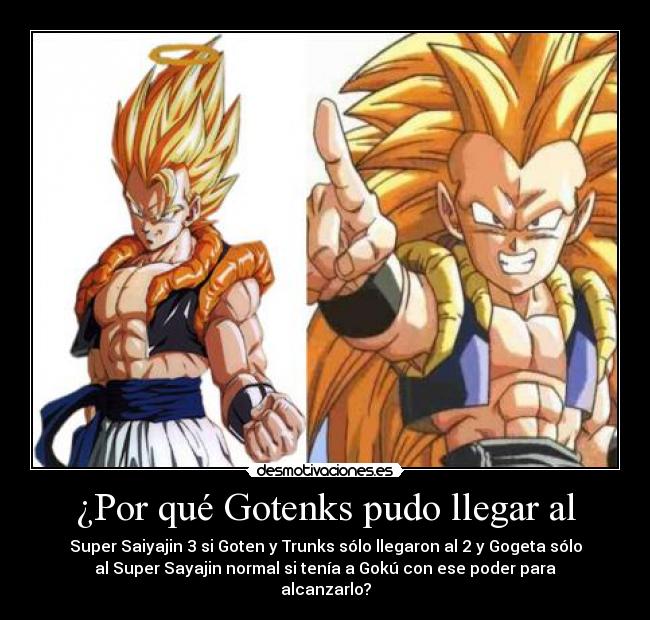 carteles duda dbz gotenks ssj3 gogeta ssj desmotivaciones