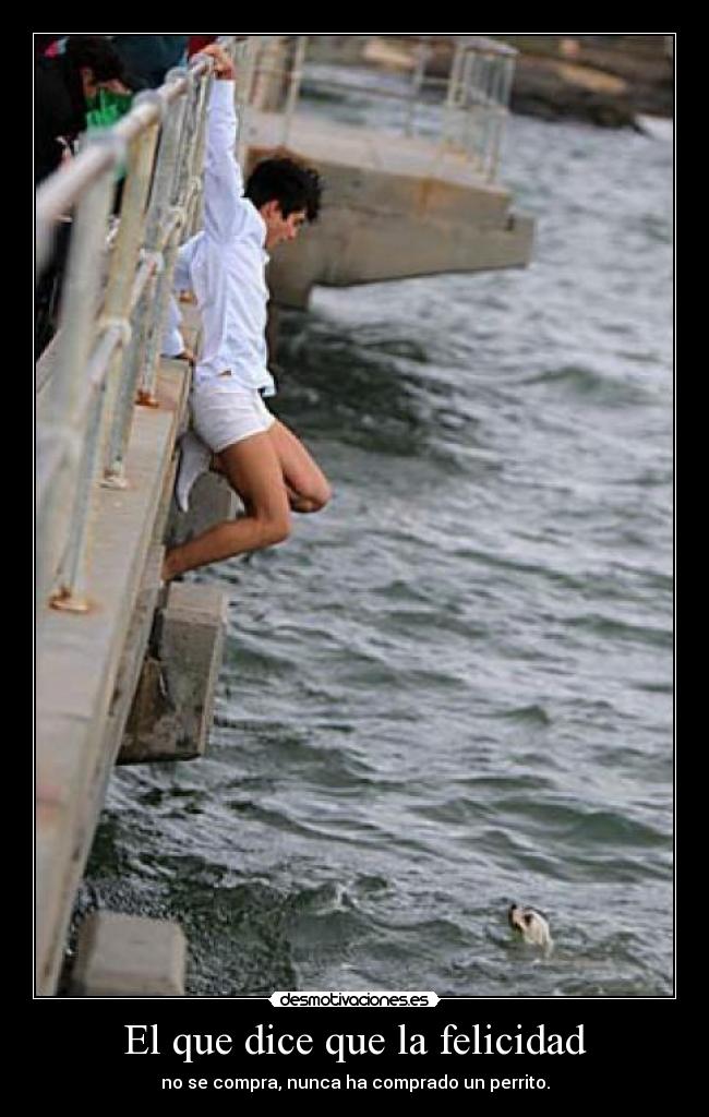 El que dice que la felicidad -