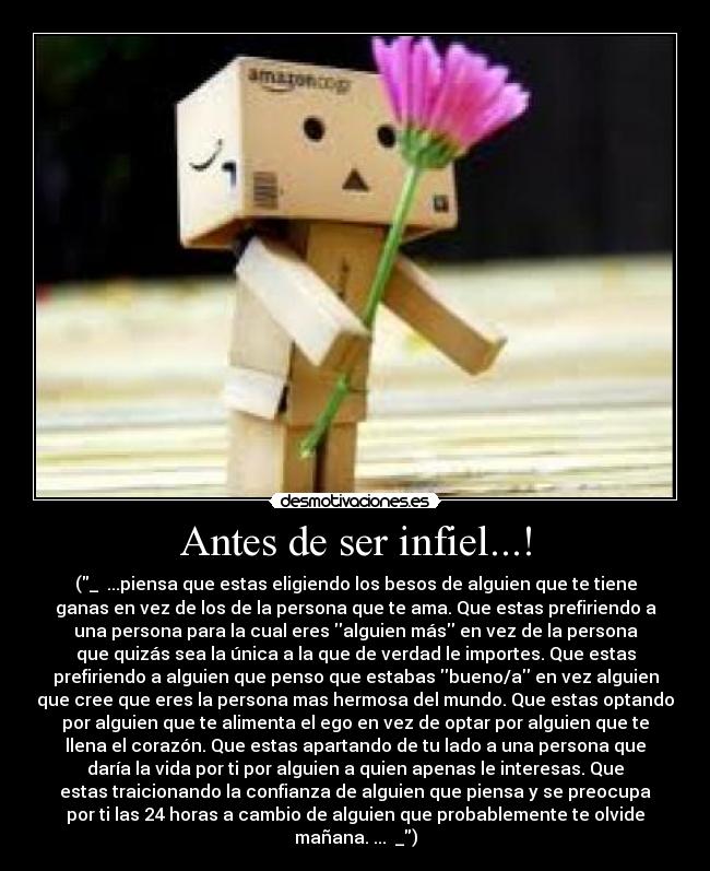 Antes de ser infiel...! -