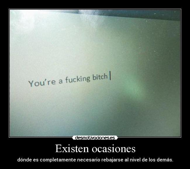 Existen ocasiones - 