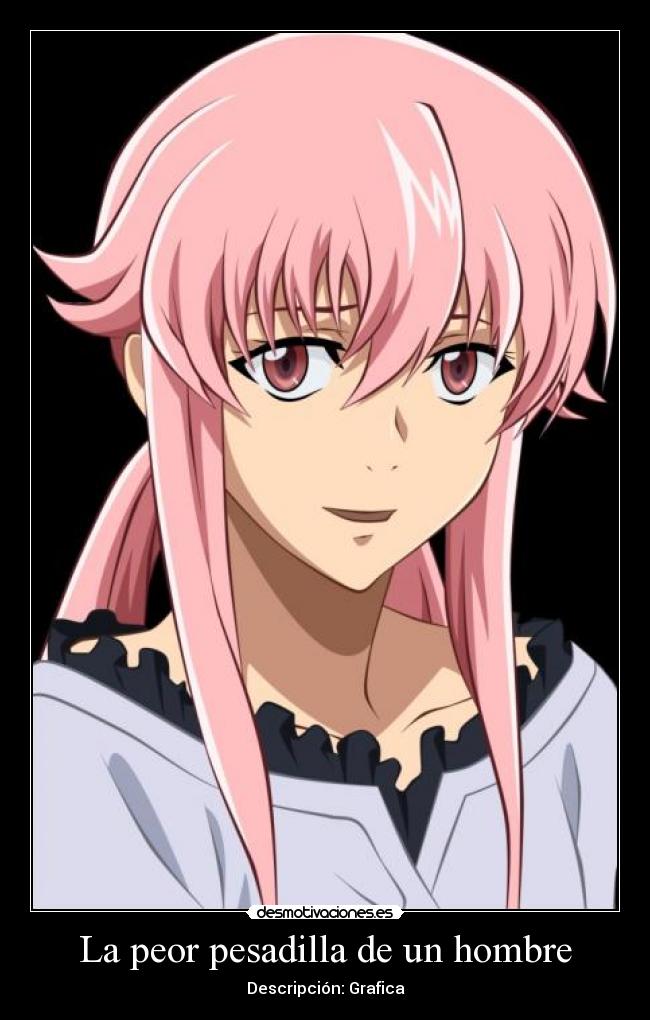 carteles mirai nikki desmotivaciones