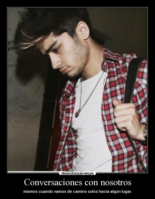 Conversaciones con nosotros - mismos cuando vamos de camino solos hacia algún lugar.