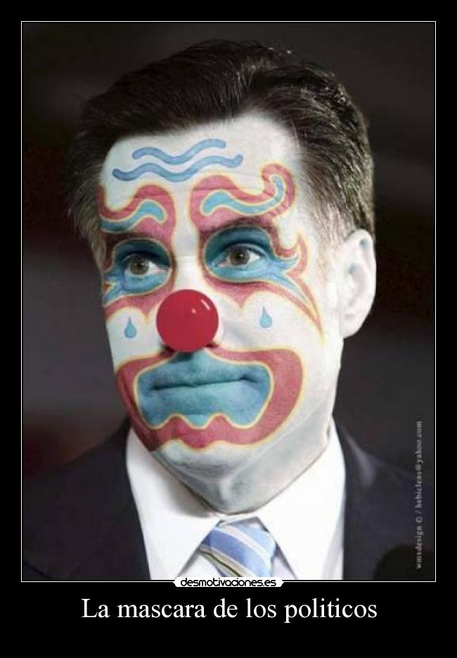 La mascara de los politicos -