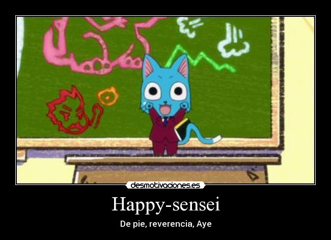 Happy-sensei - De pie, reverencia, Aye