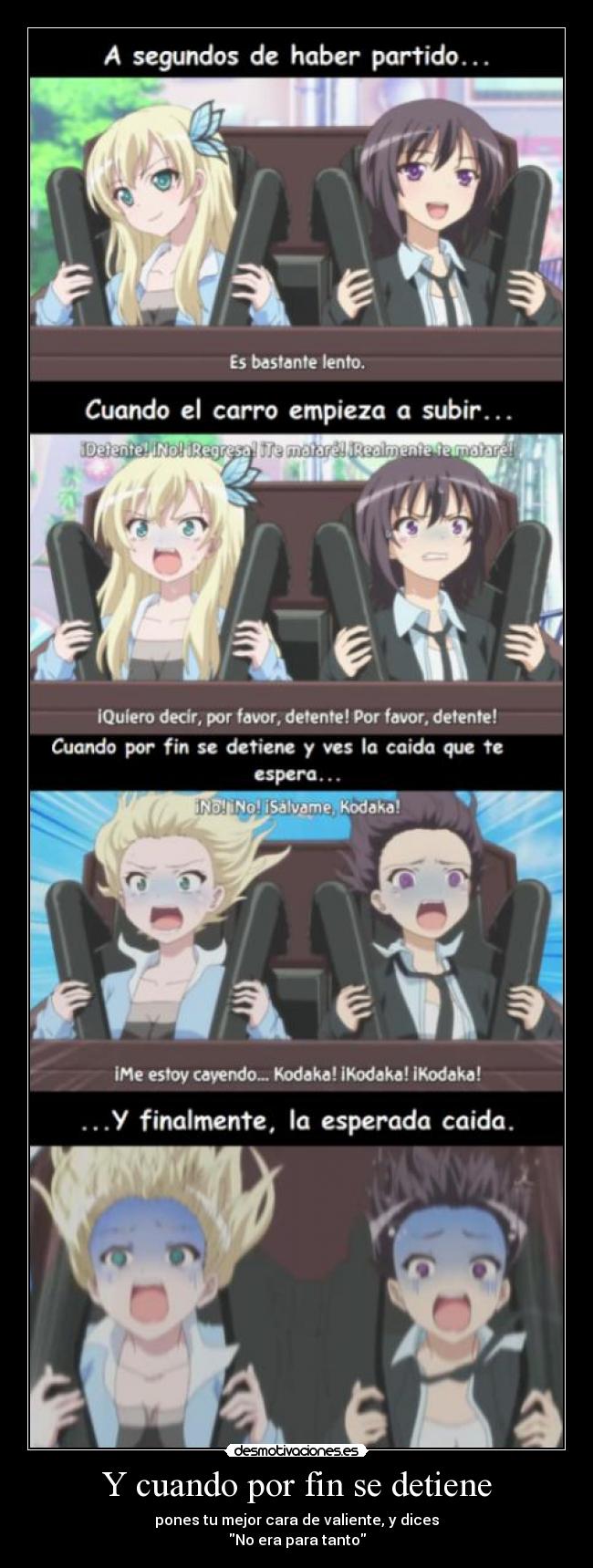 carteles anime montana rusa thundercool desmotivaciones