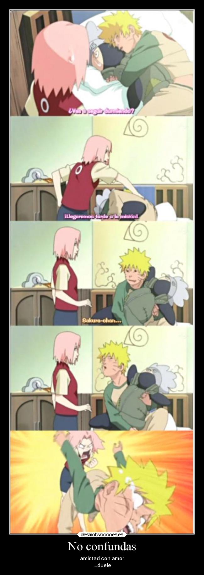 carteles anime duro despertar naruto desmotivaciones