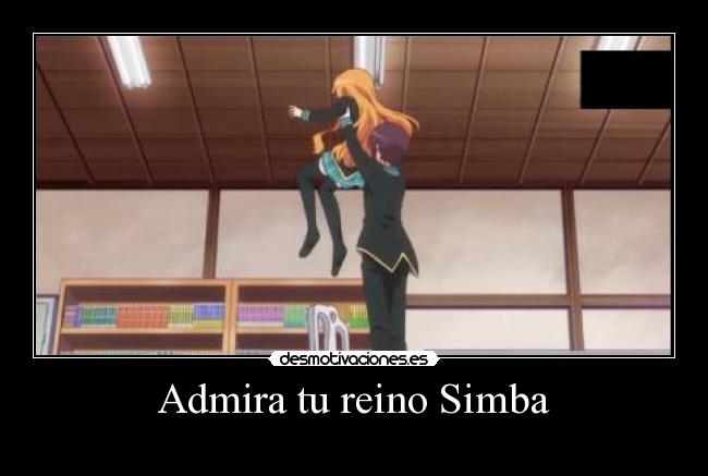 carteles anime shinigamisempai gjbu admira reino simba rey leon desmotivaciones