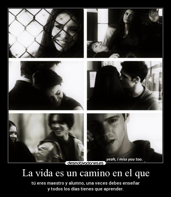 La vida es un camino en el que -