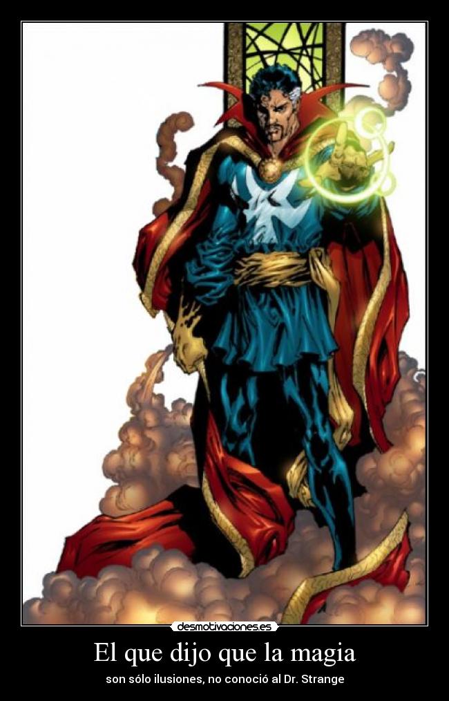 carteles doctor strange extrano marvel comics desmotivaciones