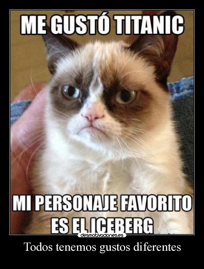 Todos tenemos gustos diferentes -