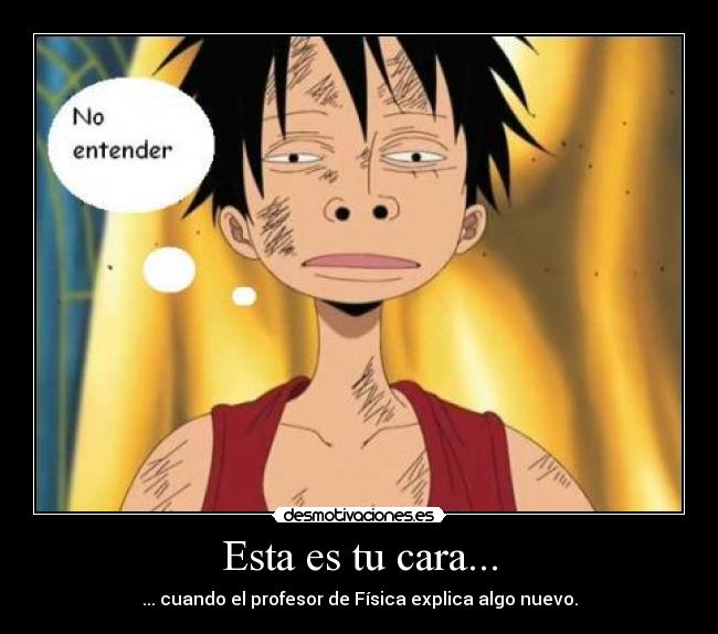 carteles one piece anime cara pesca desmotivaciones