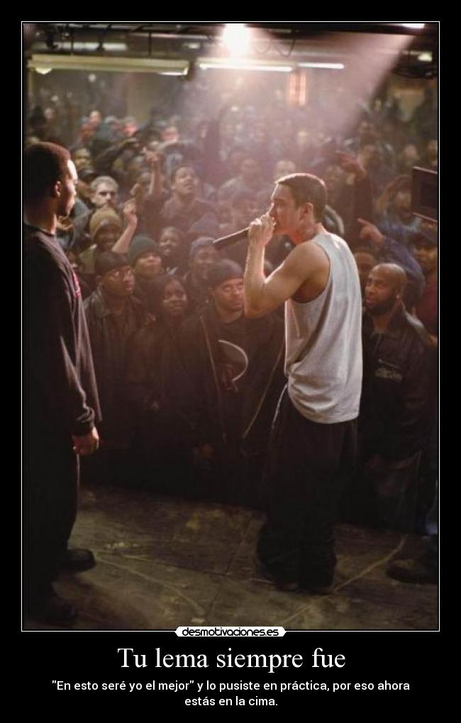 carteles eminem foshabilidad cuadra frase quiero clase mipac desmotivaciones