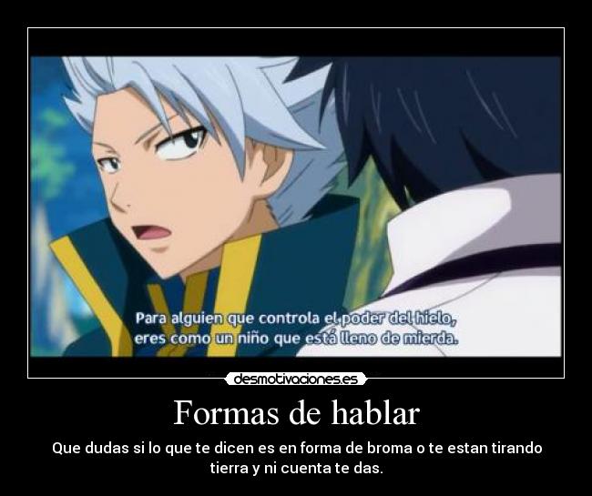 Formas de hablar -