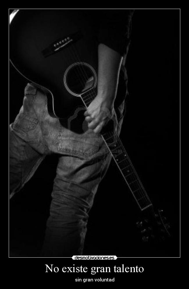 No existe gran talento -