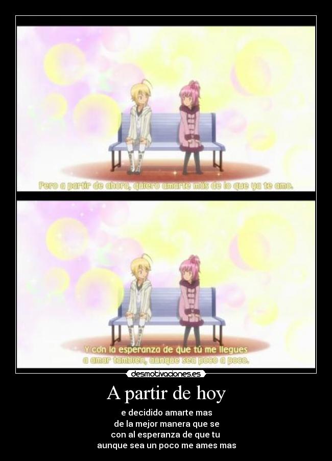 carteles anime amor declaracion enamorado love kiseki tadase amu shugo chara desmotivaciones
