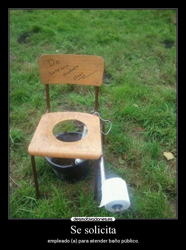 Se solicita - empleado (a) para atender baño público.