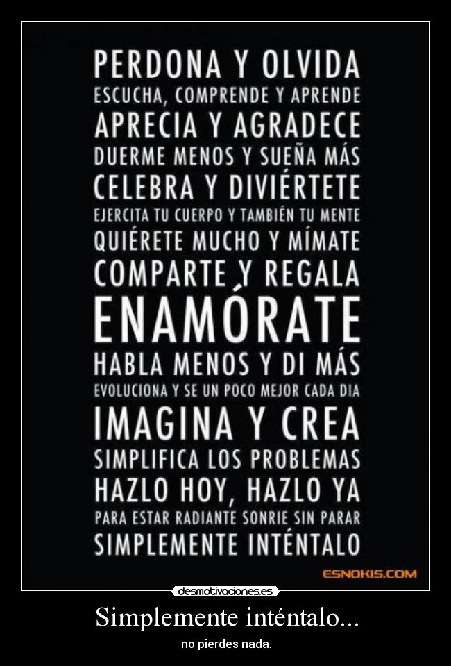 Simplemente inténtalo... - 