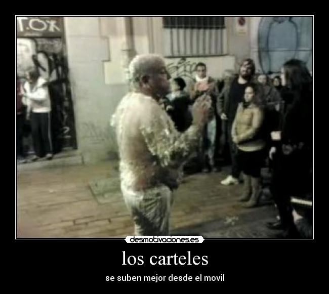 los carteles - se suben mejor desde el movil