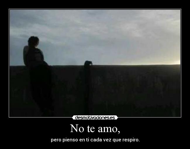 No te amo, - 