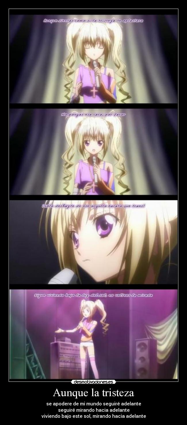 carteles tristeza anime tristeza mundo mirar caminar adelante shugo chara utau desmotivaciones