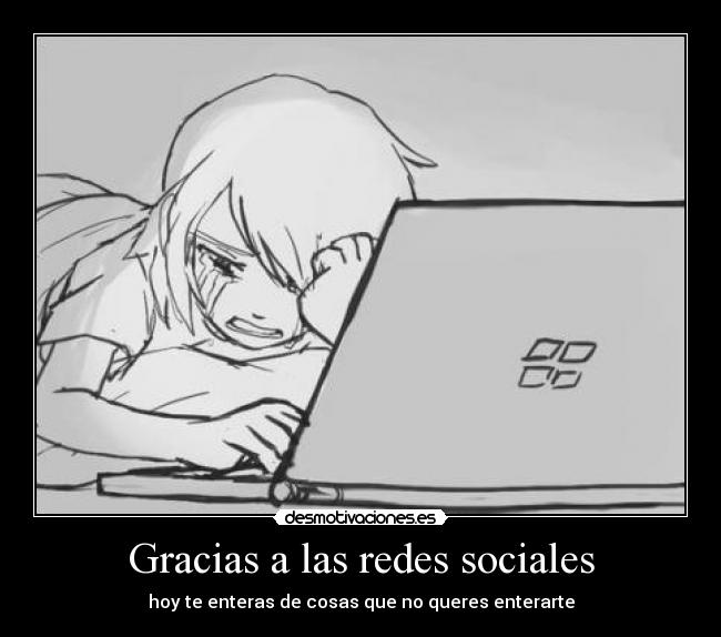 Gracias a las redes sociales -
