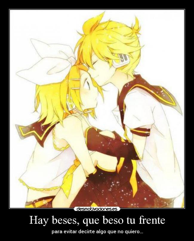 Hay beses, que beso tu frente -