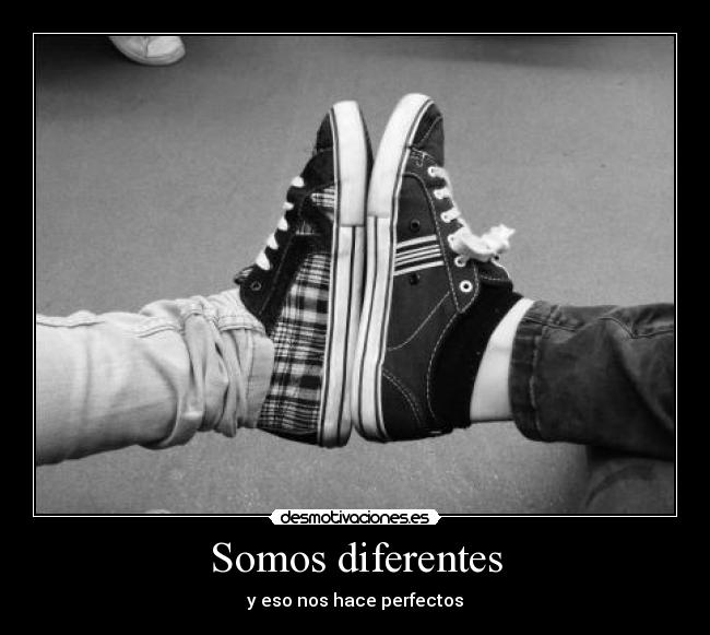 Somos diferentes - y eso nos hace perfectos