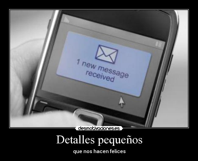 Detalles pequeños - que nos hacen felices