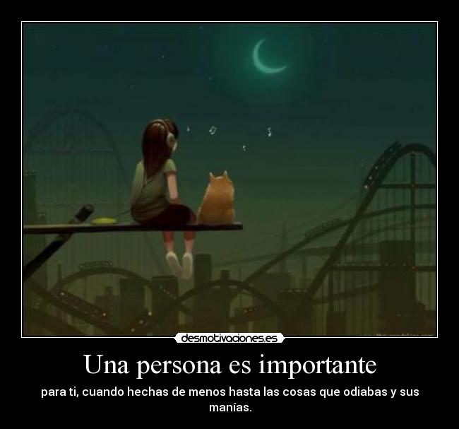 Una persona es importante -