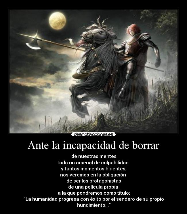 Ante la incapacidad de borrar - 
