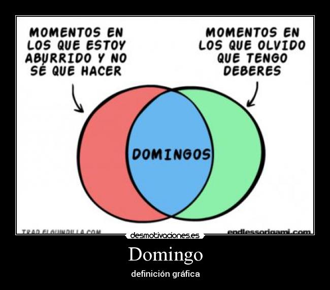 carteles domingos domingos aburrimiento comer cansada regla dolor desmotivaciones