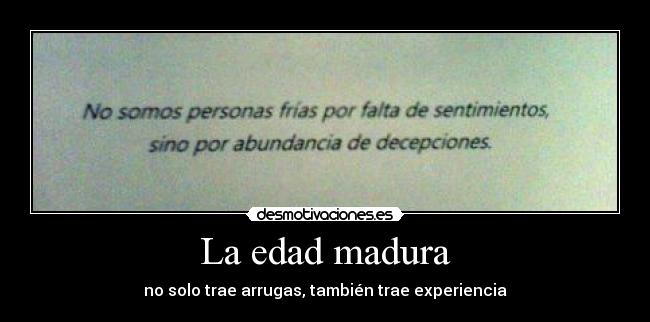 La edad madura - 