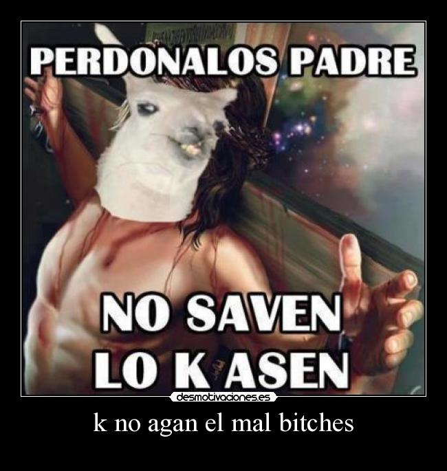 k no agan el mal bitches -