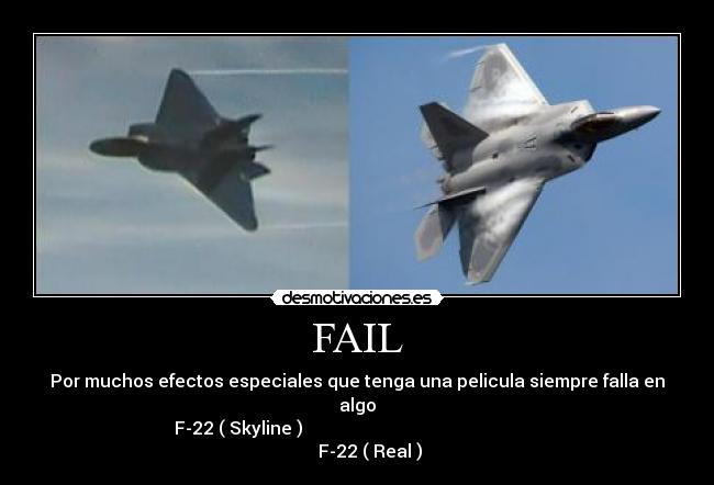 carteles fail fail skyline f22 efectos especiales desmotivaciones