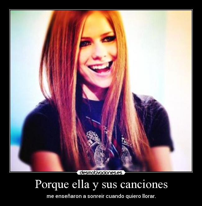 Porque ella y sus canciones -