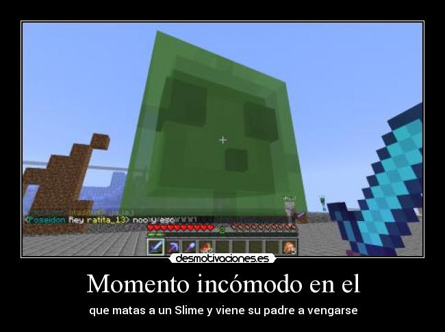 Momento incómodo en el - que matas a un Slime y viene su padre a vengarse