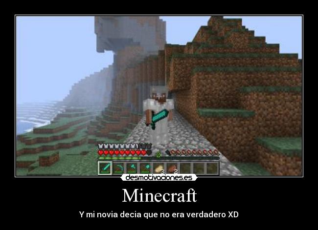 Minecraft - Y mi novia decia que no era verdadero XD