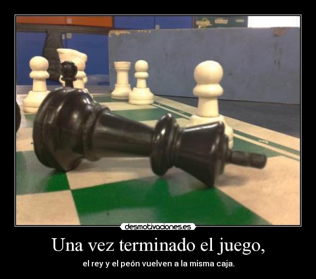 Una vez terminado el juego, - 