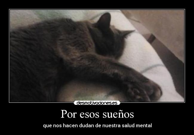 Por esos sueños - que nos hacen dudan de nuestra salud mental
